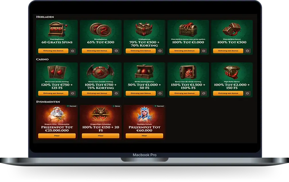 Casino DragoBet Bonussen en Promoties