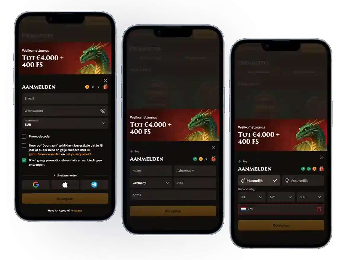 Hoe Registreren bij Drago Bet